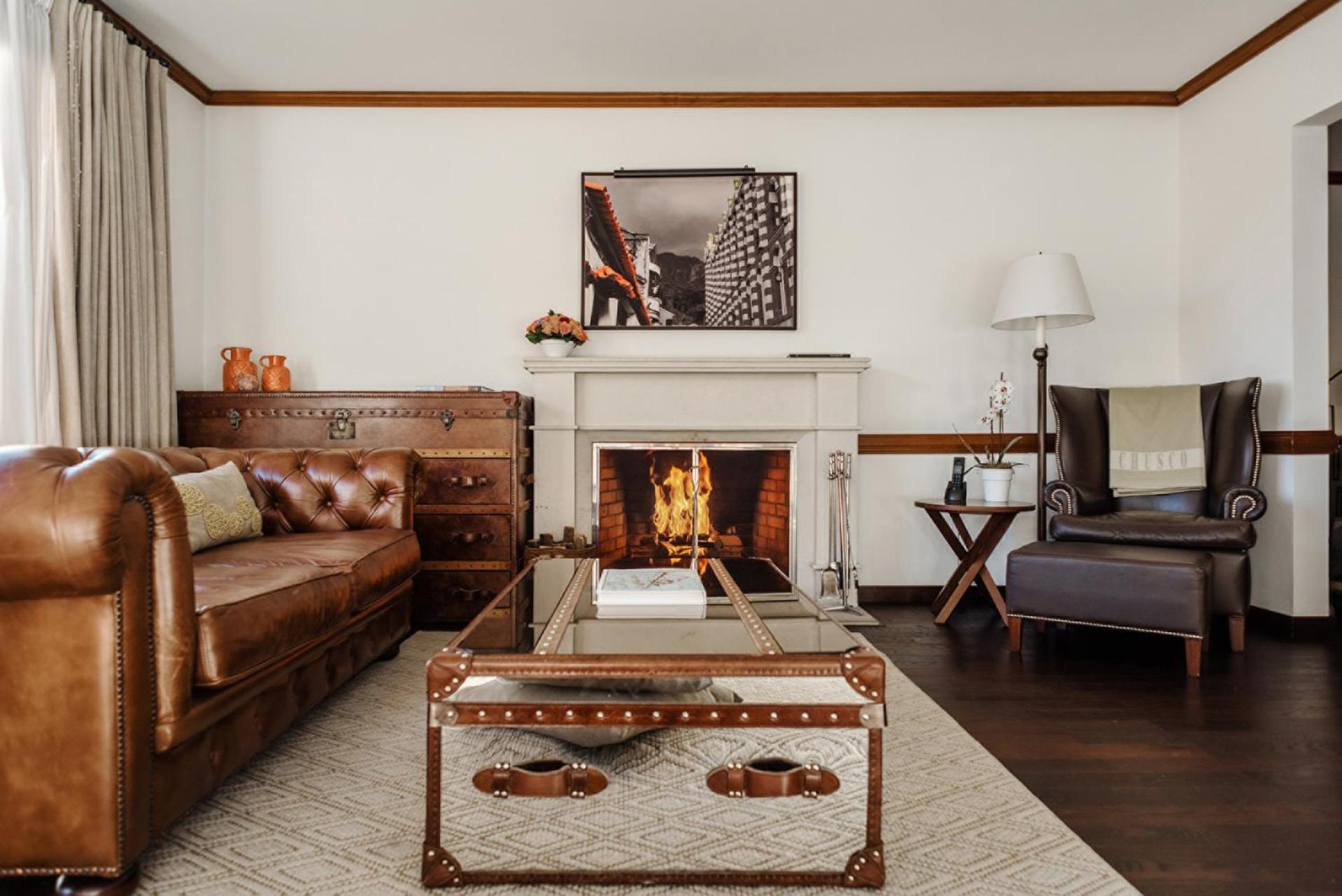Grand Premier Room Fireplace