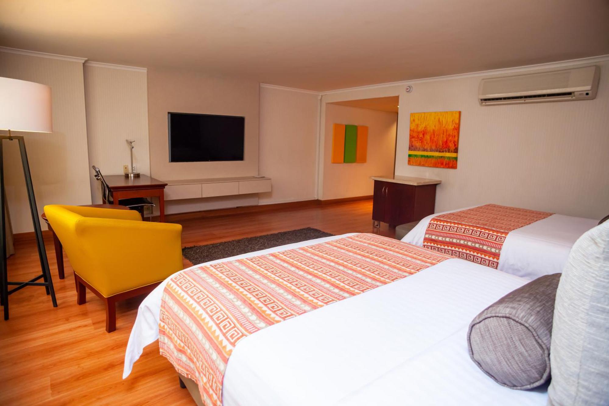 Double Room Two Double Beds Accessible or Non-Smoking