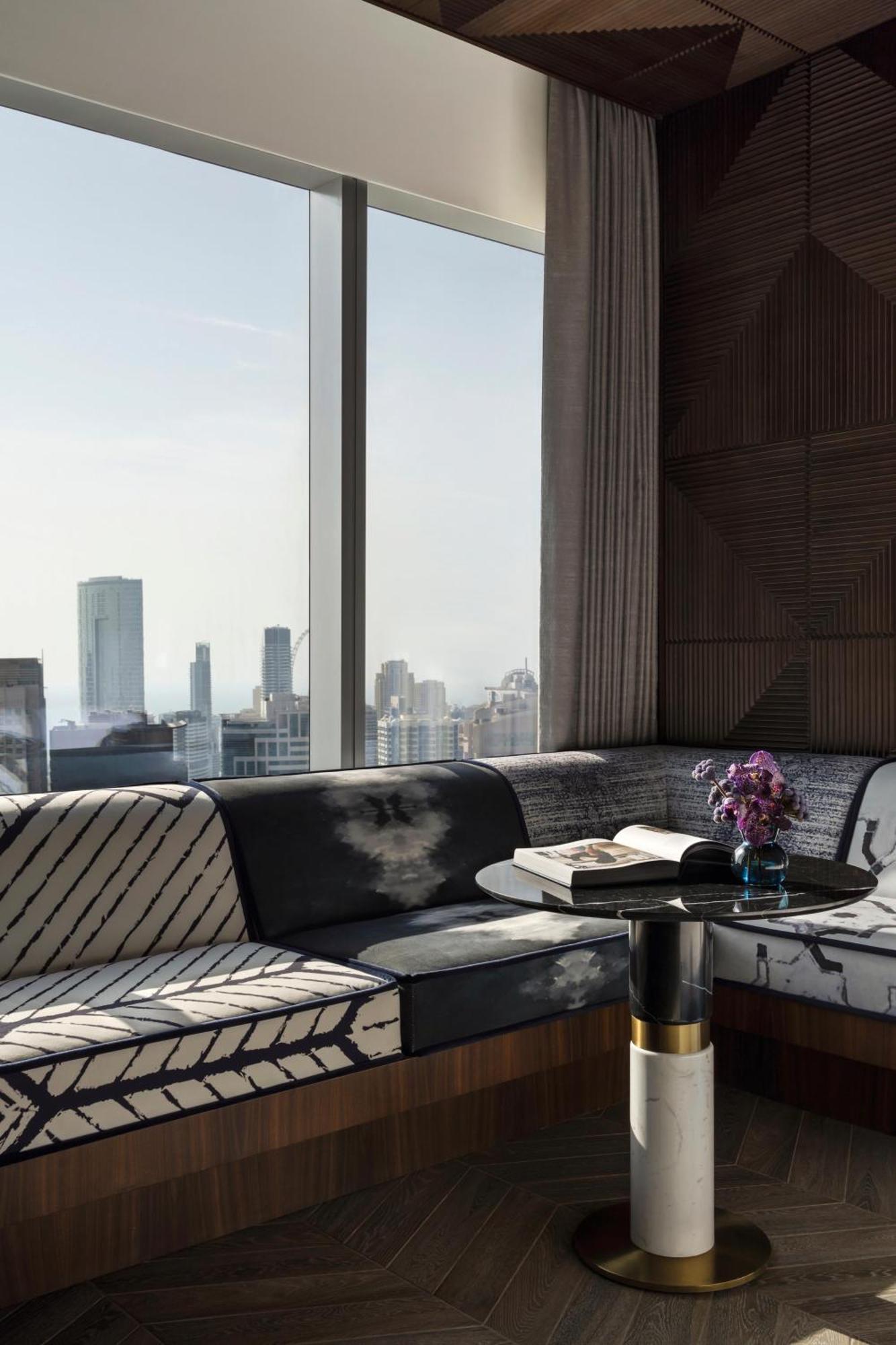 Twin Studio with Marina Skyline View