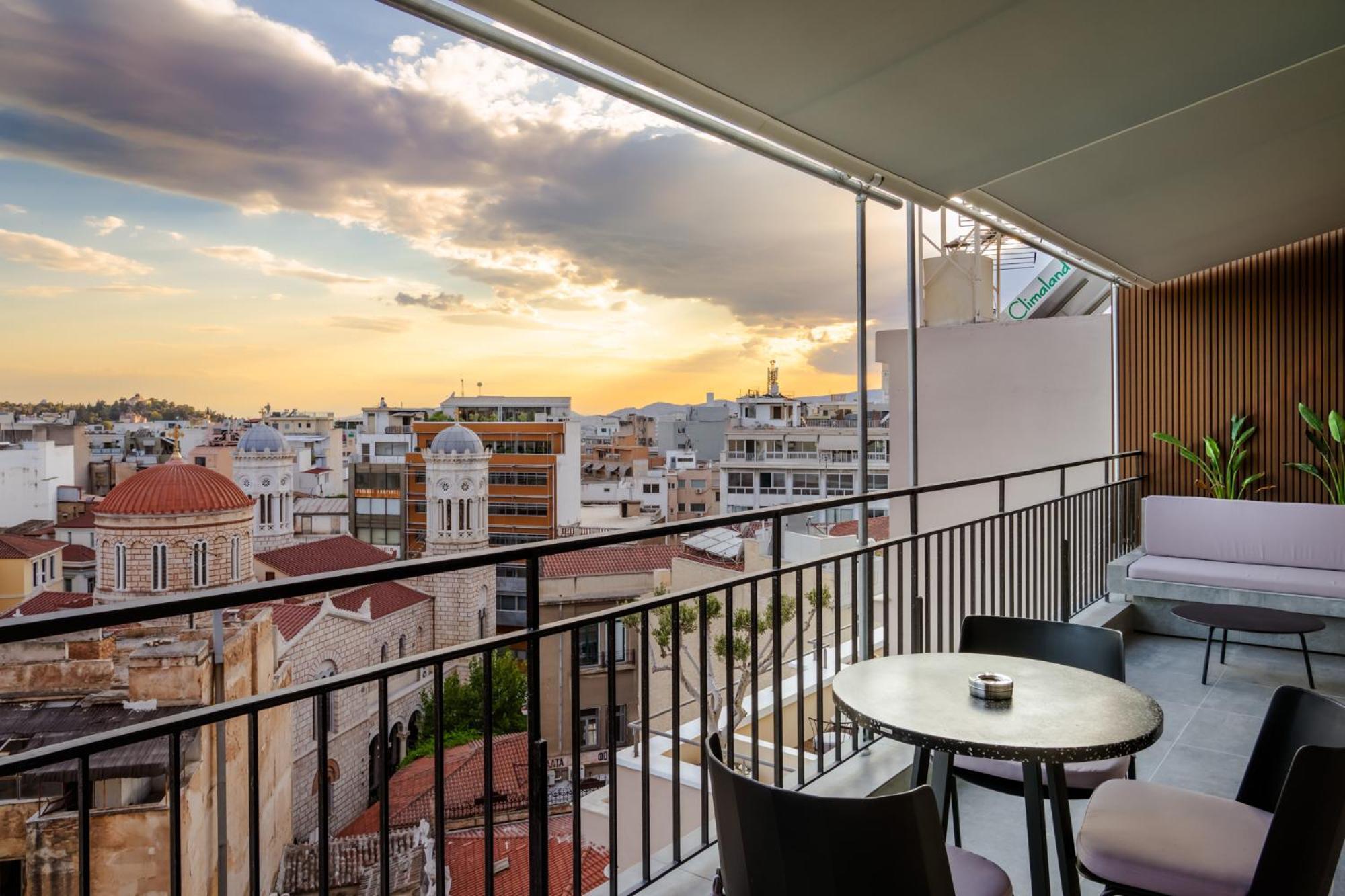 King Suite Balcony & Acropolis View