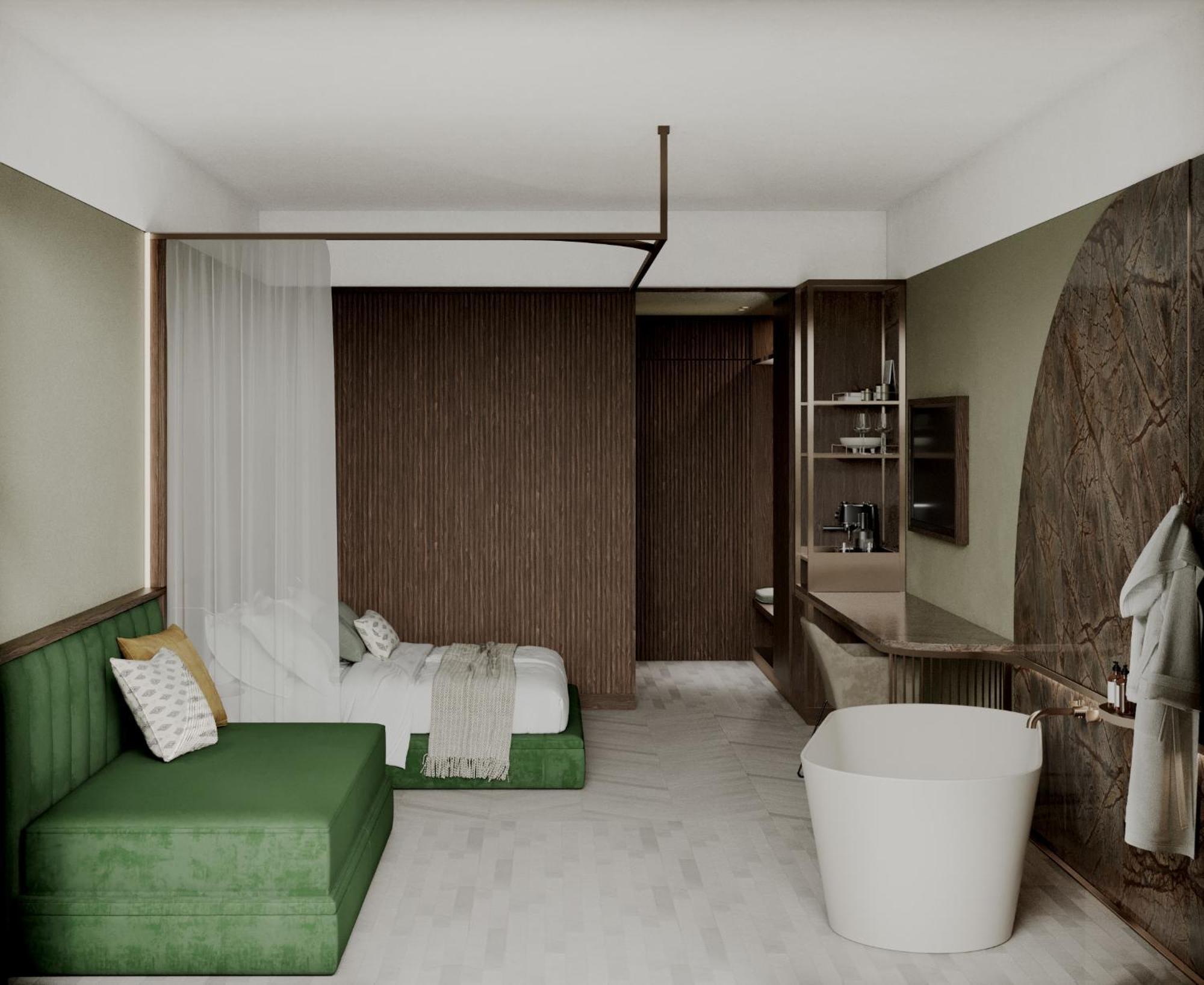 Prestige Double or Twin Room Private Garden Vertical Garden Area