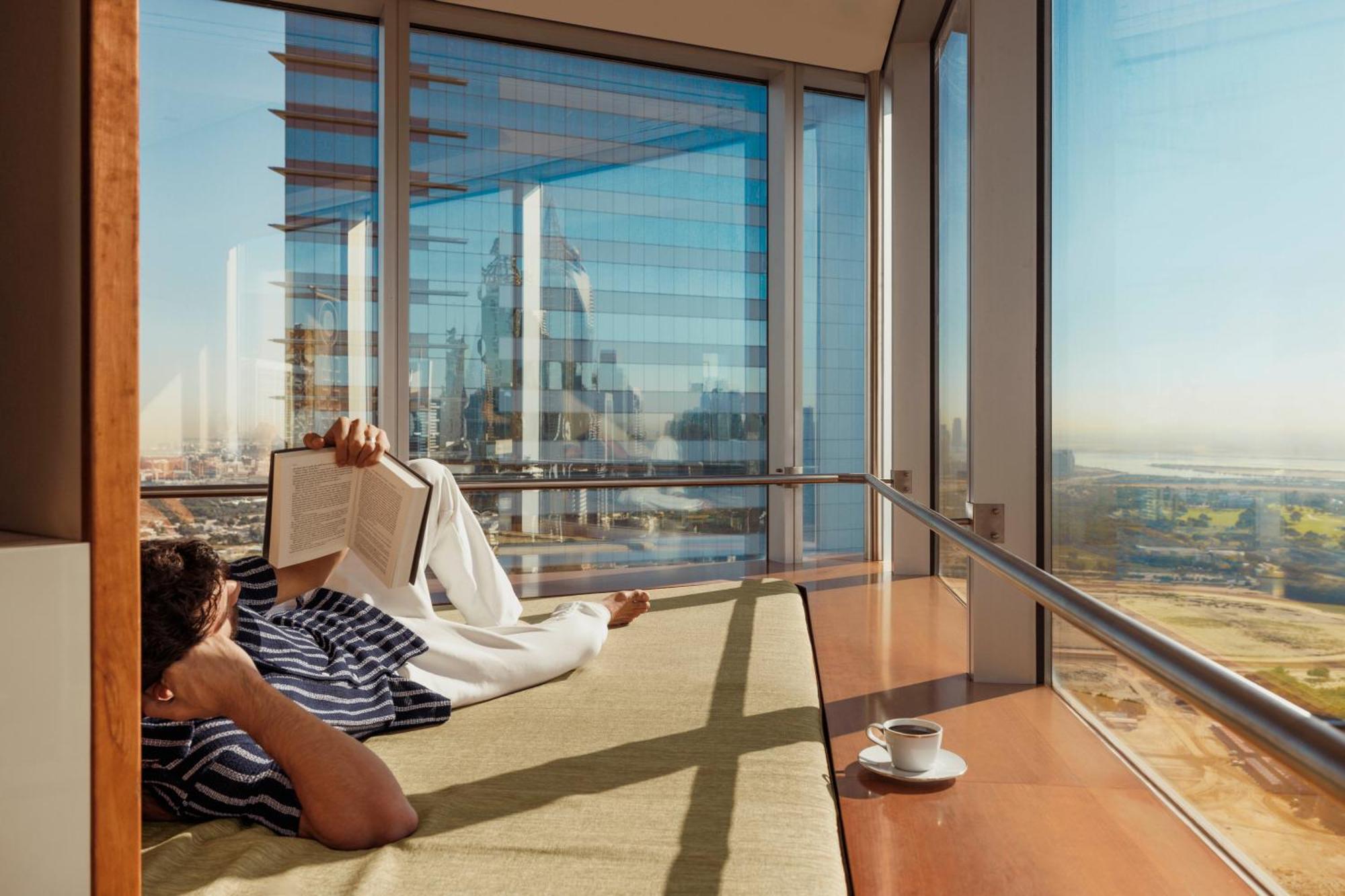 Family Suite Panoramic Skyline Views Direct Connectivity to Museum of The Future Complimentary Signature Afternoon Tea Evening Sundowners Soft Refreshments Canapes