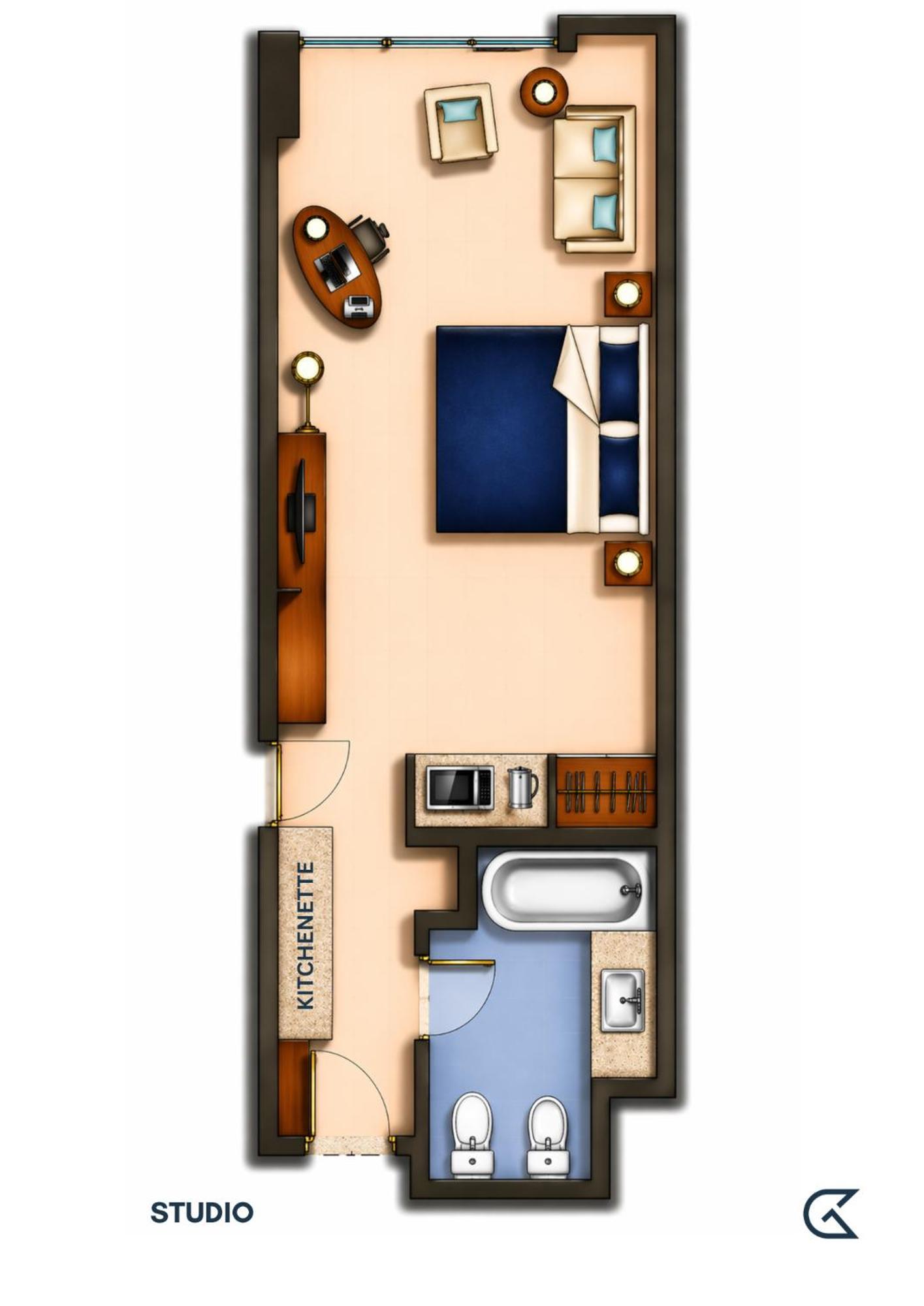 Studio King Room