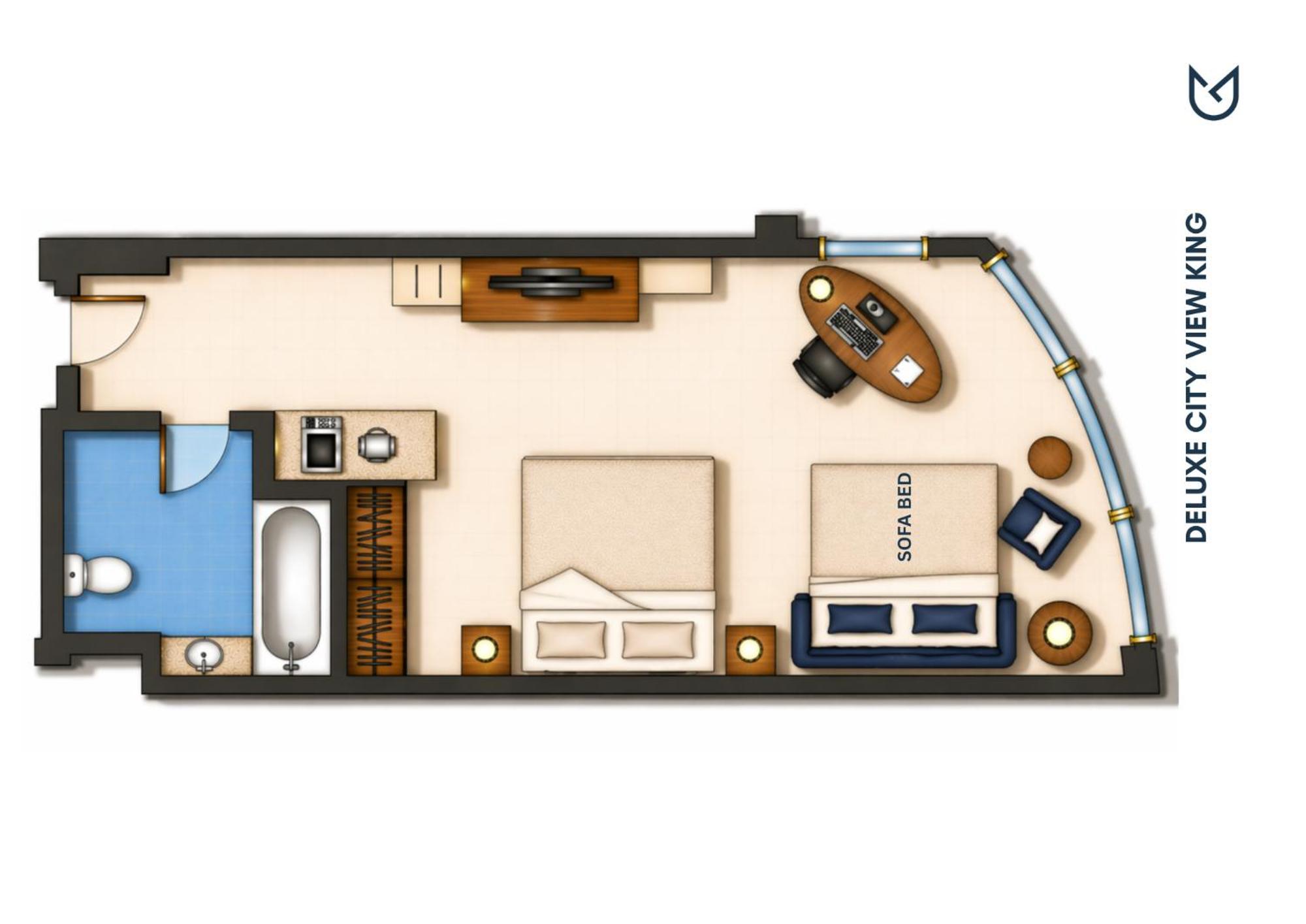 Deluxe King Room Sofa Bed